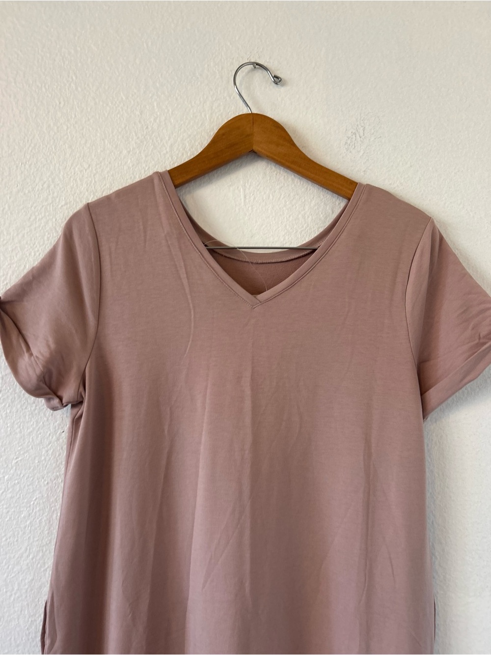 J Jill Affinity Pure Pima Cotton Casual Maxi Dress Pink Fawn Size M - Picture 8 of 9